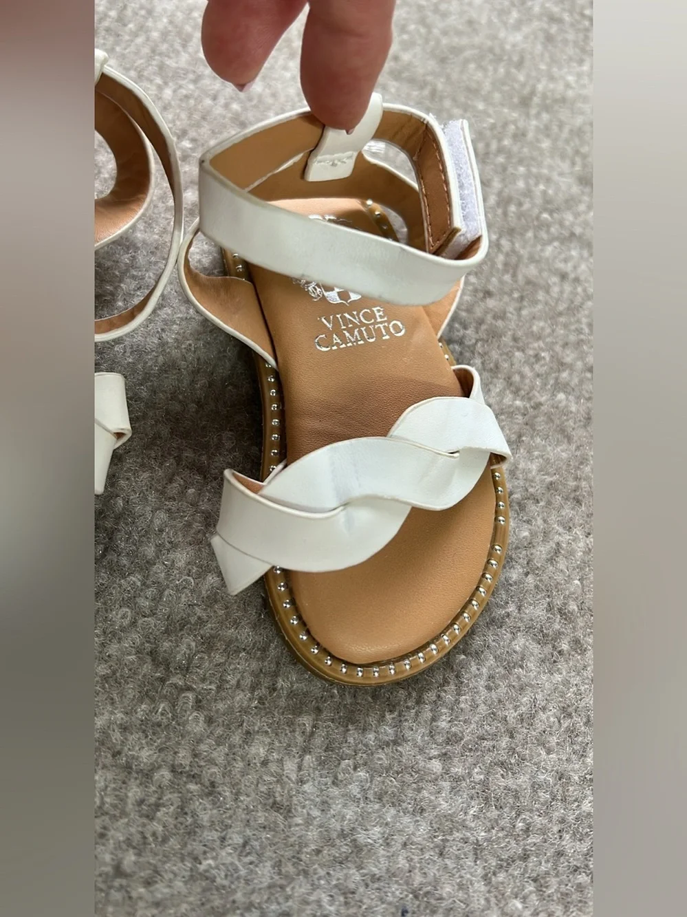 Vince Camuto Toddler Girls Braided Strap Sandals size 3